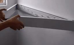wall-mounted manuel machine for clothes
