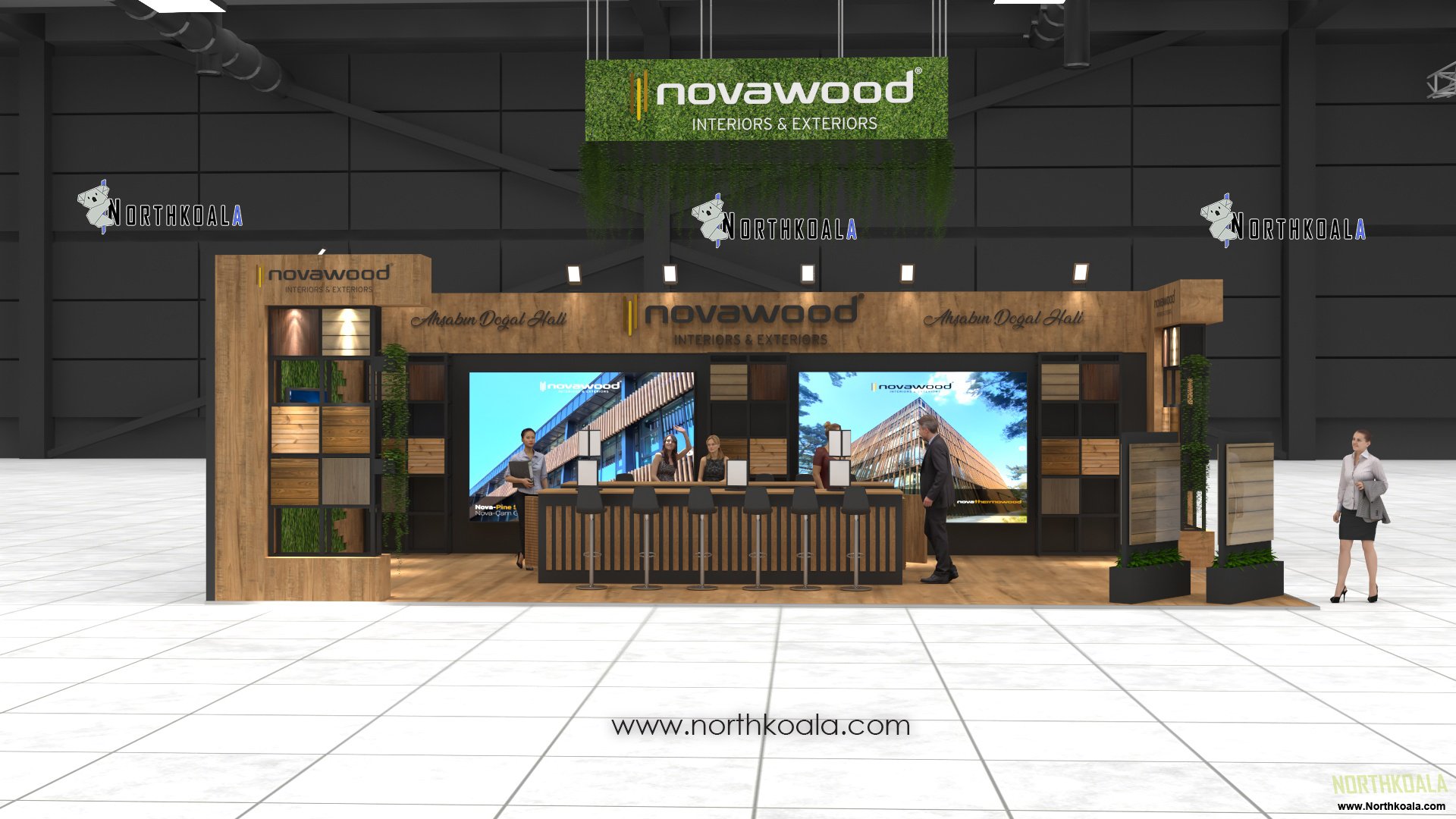 Elegant and Modern Booth Design for Novawood