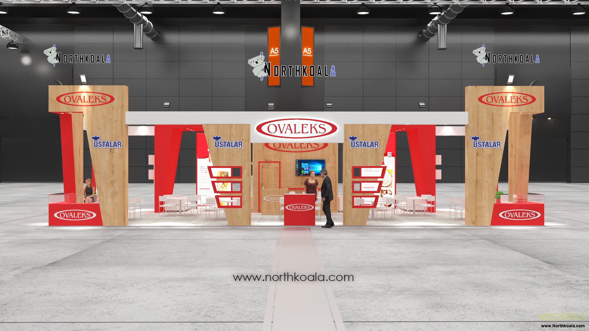 Striking Elegance: A Modern Trade Show Stand Design
