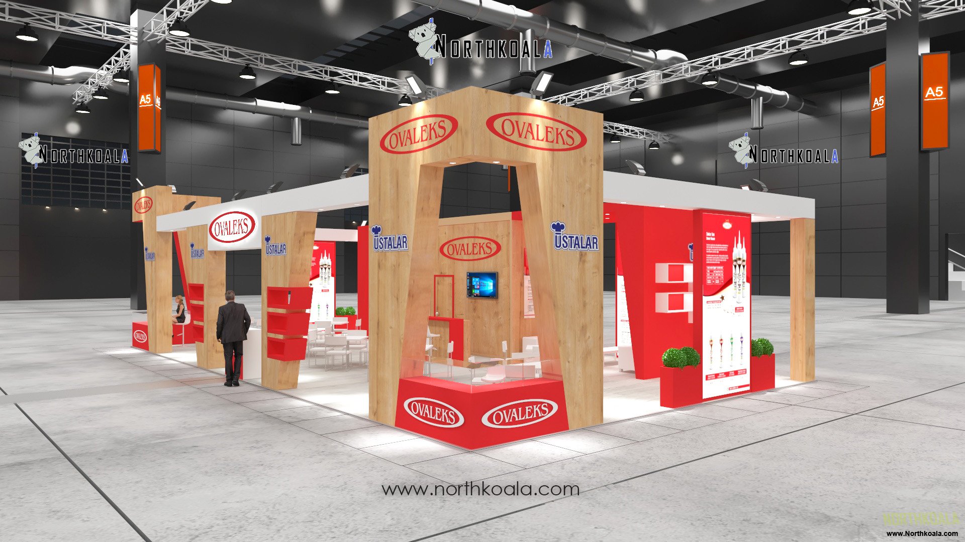 Striking Elegance: A Modern Trade Show Stand Design