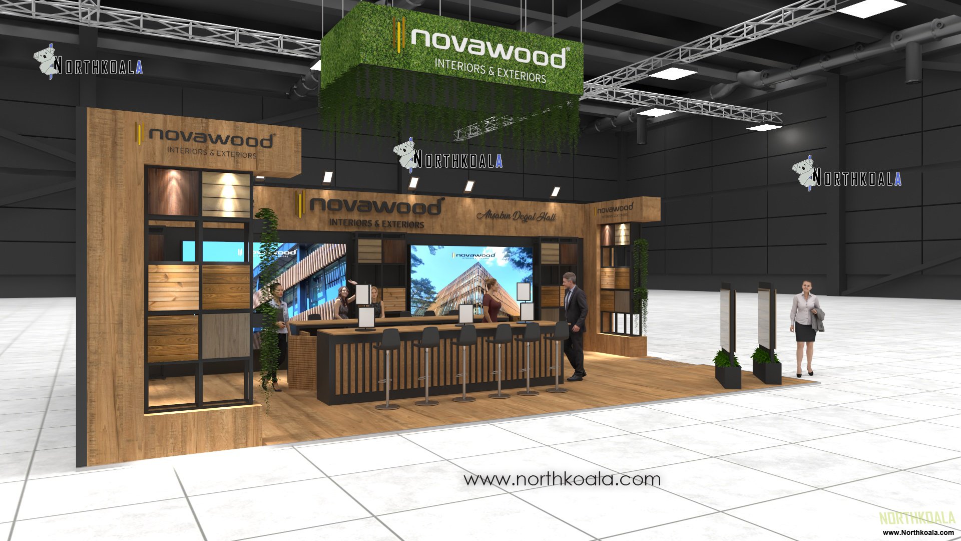 Elegant and Modern Booth Design for Novawood